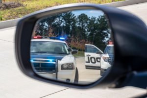 cops in the rearview