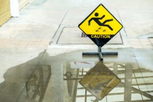 wet floor sign marking hazard